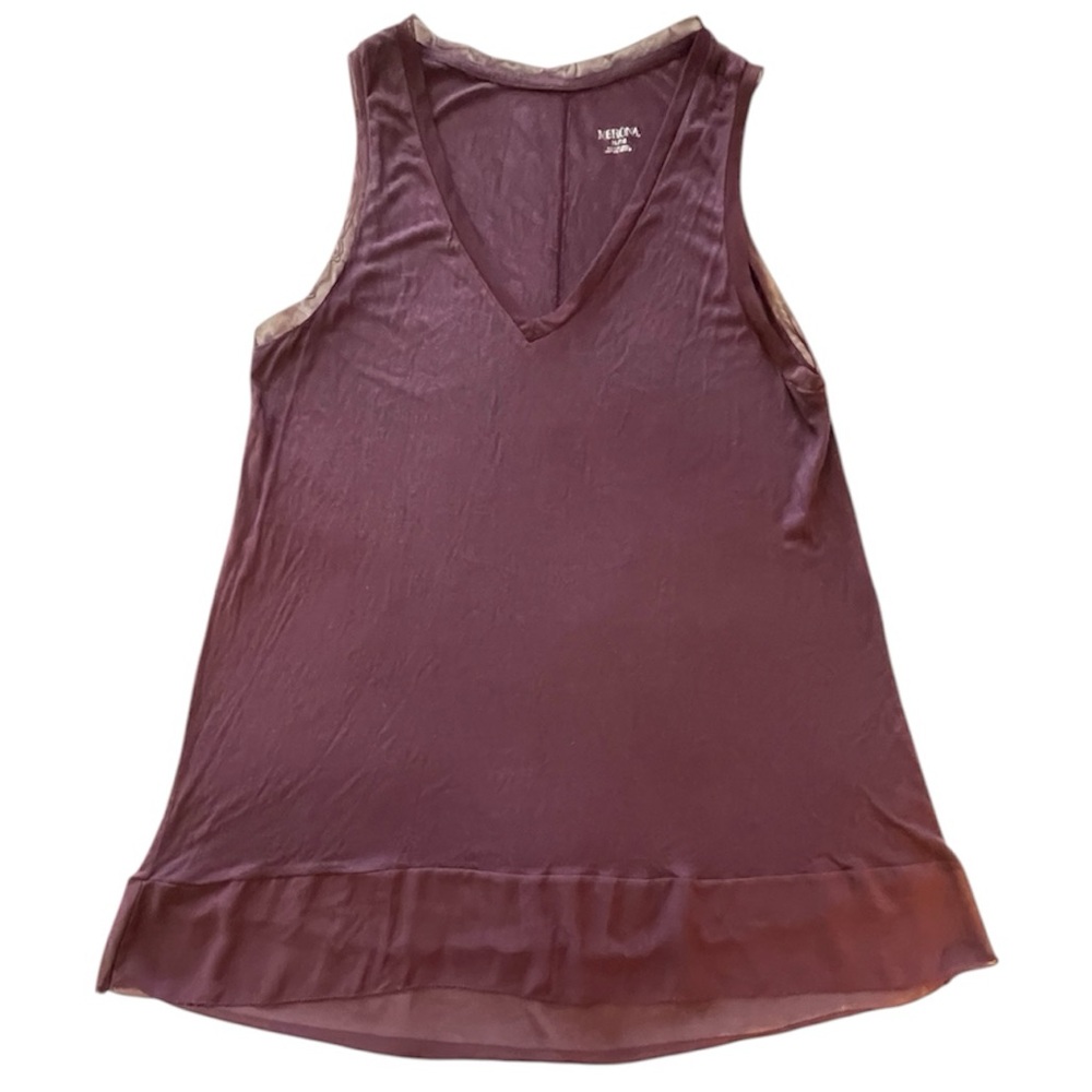 Merona Plum V-Neck Tank Top Sz XL